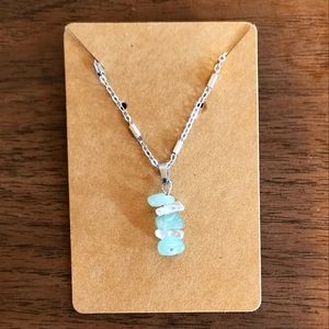 Green Aventurine Gemstone Pendant Necklace